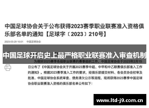 中国足球开启史上最严格职业联赛准入审查机制 中国足球开启史上最严格职业联赛准入审查机制